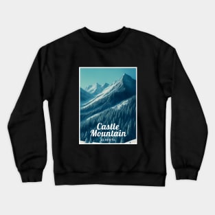 Castle Mountain Alberta Canada ski Crewneck Sweatshirt